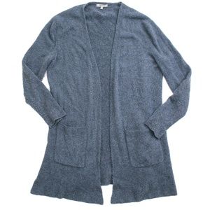 Madewell Chambray  Long Wool Kent Cardigan Size S